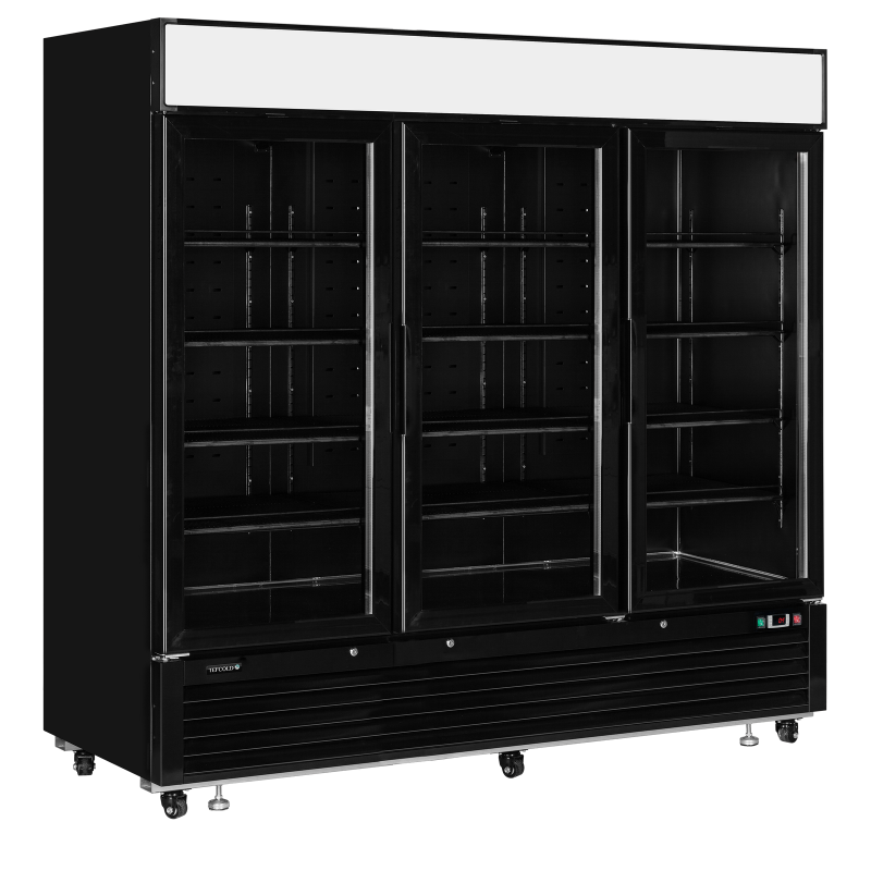 Koelkast met glazen deur LGC7500B - TEFCOLD - 56026