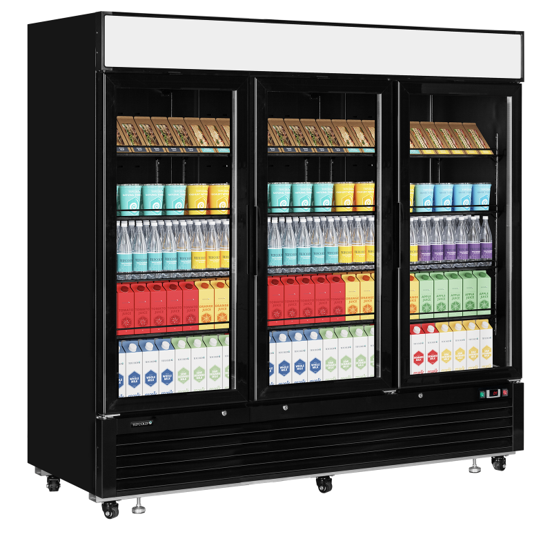 Koelkast met glazen deur LGC7500B - TEFCOLD - 56026