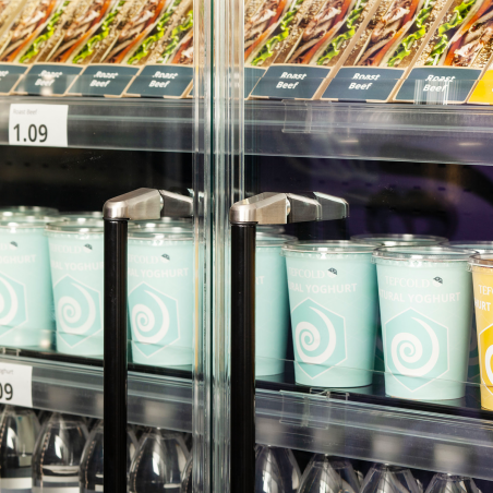Vitrine r&eacute;frig&eacute;r&eacute;e pour supermarch&eacute; Galaxy+ GP14FGD Maxi Black - TEFCOLD - 48099
