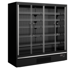 Vitrine r&eacute;frig&eacute;r&eacute;e pour supermarch&eacute; Galaxy+ GP20FGD Maxi Black - TEFCOLD - 48106
