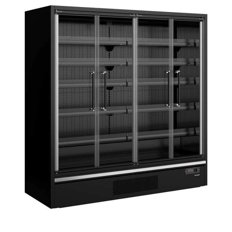 Vitrine r&eacute;frig&eacute;r&eacute;e pour supermarch&eacute; Galaxy+ GP20FGD Maxi Black - TEFCOLD - 48106