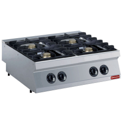 Fourneau compos&eacute;: 4 feux vifs & soubassement ouvert -&hellip;