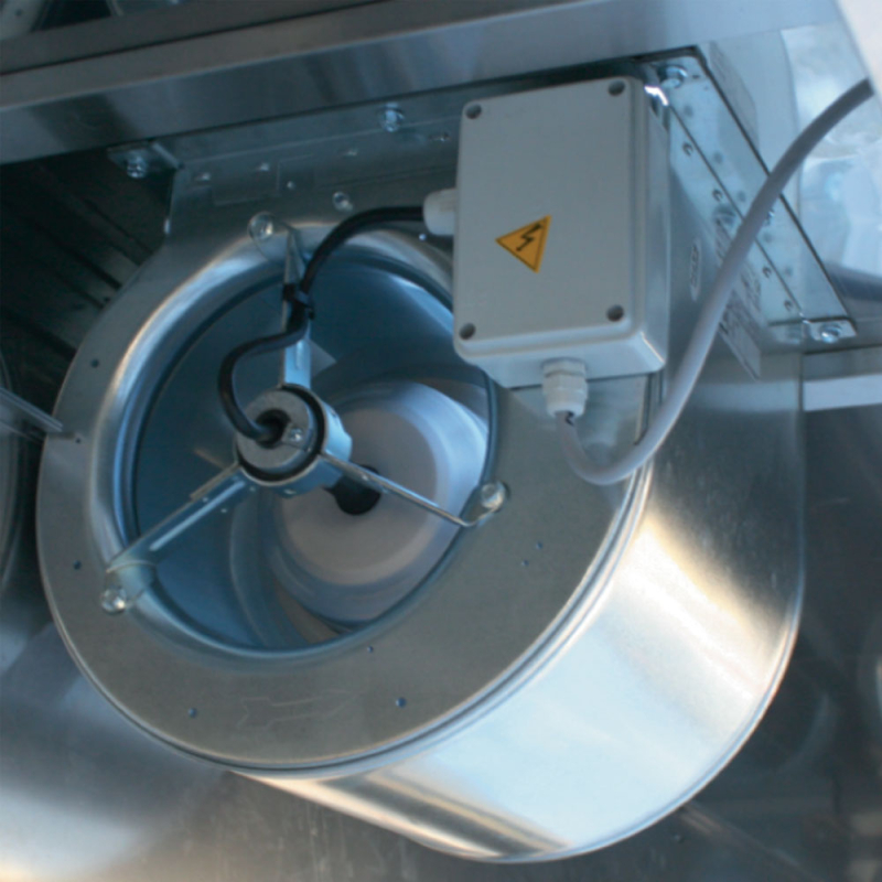 Complete Kap (7/7-1500 M3/h) 120 Pa, verlichting, variator, 3 filters - Diamond - CSL1507-VTM