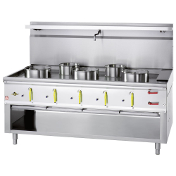 Wokfornuis 5 branders met...