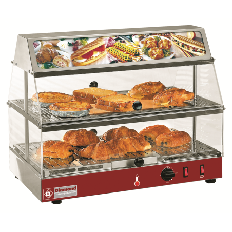 Verwarmde panoramische vitrines - 1 of 2 niveaus - VLD2/R - Diamant