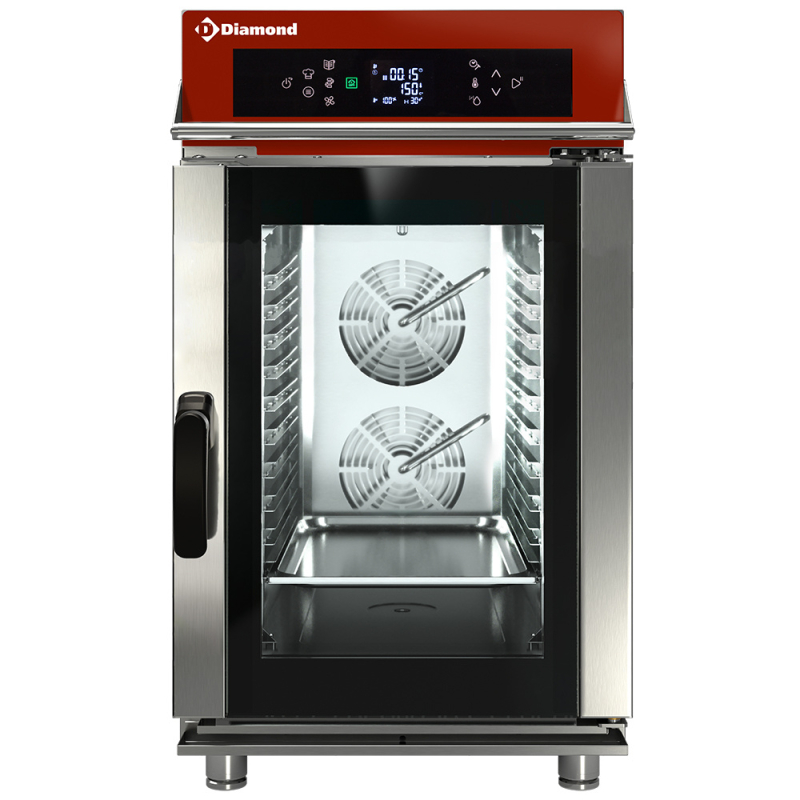Stoomoven/convectie elektrisch, 10x GN1/1 Touch/Digit + Auto-Cleaning - Diamond - FVS10-711/CTD