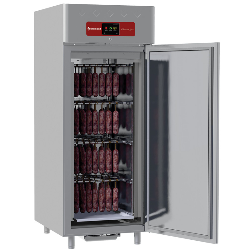 Rijpingskasten voor vlees dry aging voor charcuterie 850 Lit. geventileerd, 1 deur, 20x GN 2/1 - Diamond - AL4S/FS