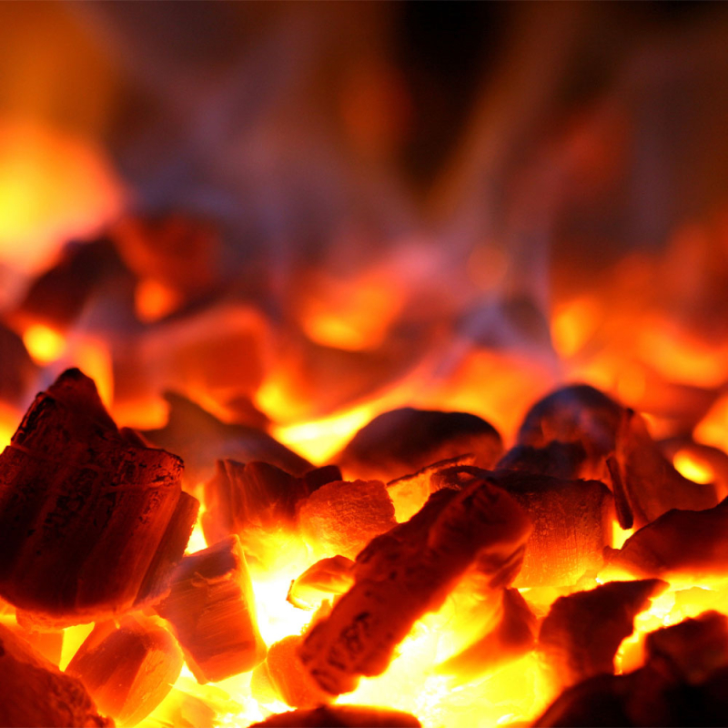 Barbecue-oven op houtskool, GN 2/1 + GN1/1 (120 Kg/h)/Zwart - Diamond - CBQ-120/BK