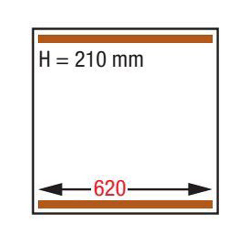 Vacu&uuml;mverpakkingsmachine, dubbele kamer 620x750xh210 mm. - Diamond - CF-175T/S