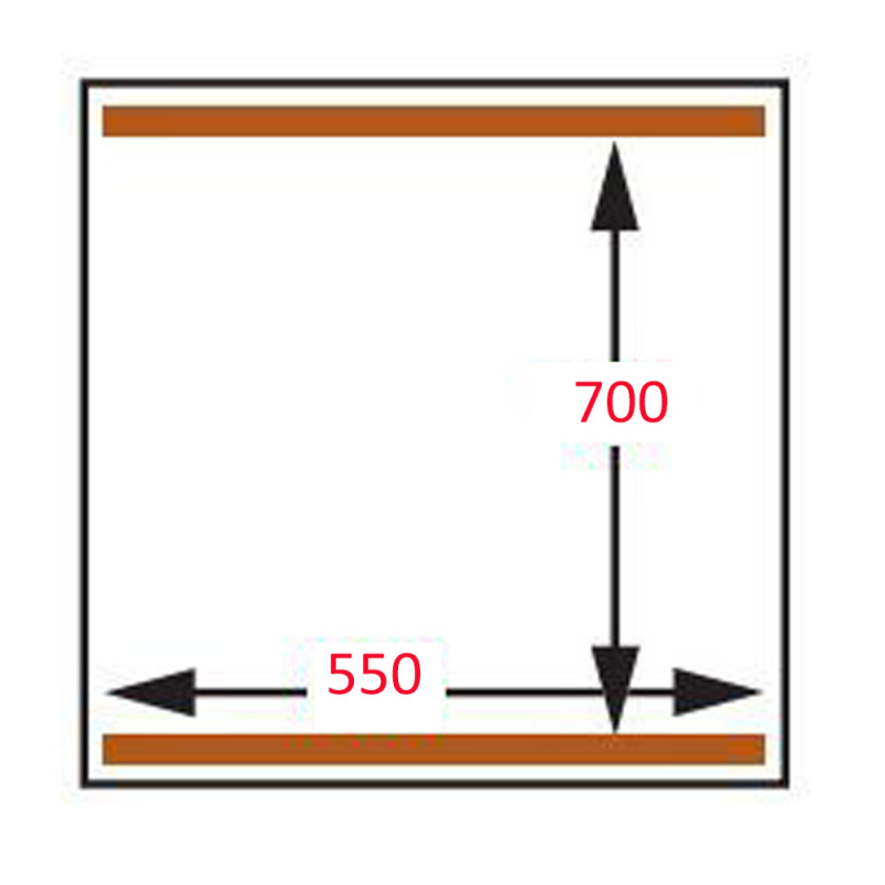 Machine sous-vide, double chambre 550x700xh235 mm. - 100 m3/h - Diamond - CF-170/S