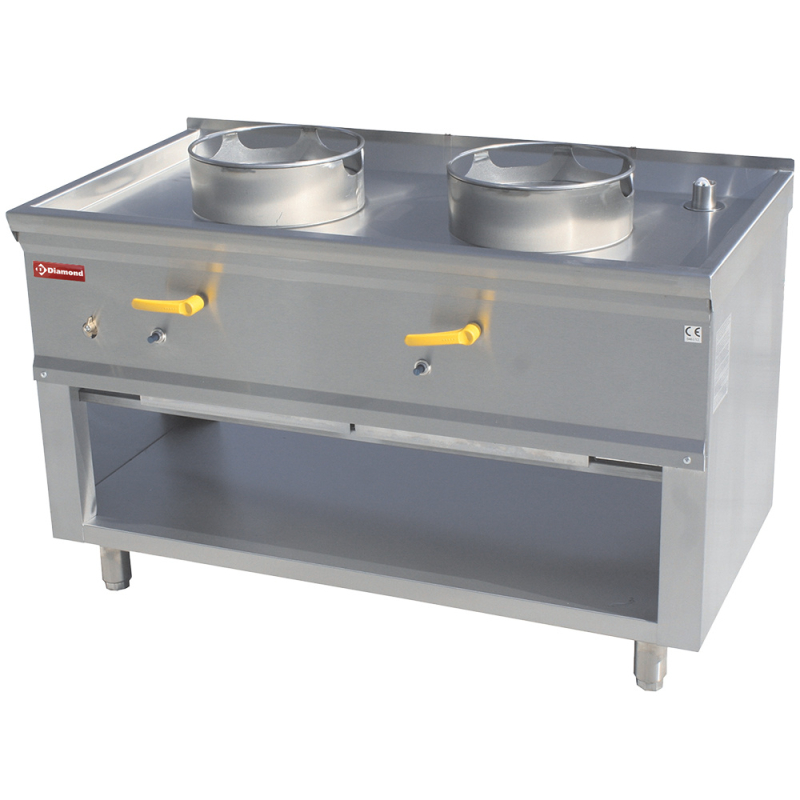 Wokfornuis 2 branders - Diamond - CHINA/2S