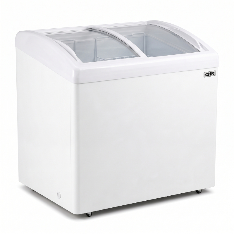 Cong&eacute;lateur/Frigo avec Porte Coulissantes Vitr&eacute;e 336 Litres - SDW336