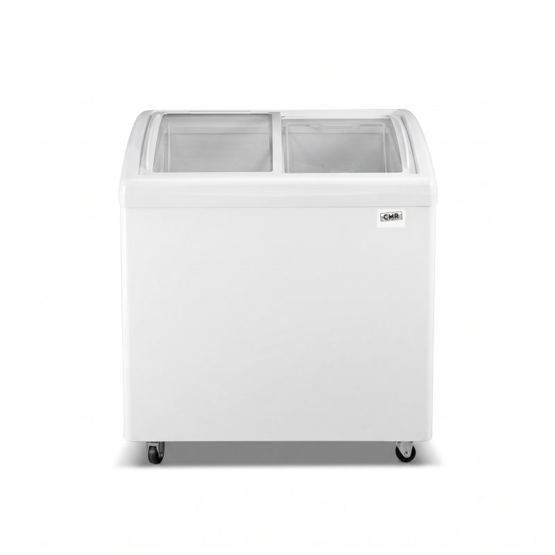 Cong&eacute;lateur/Frigo avec Porte Coulissantes Vitr&eacute;e 256 Litres - SDW256