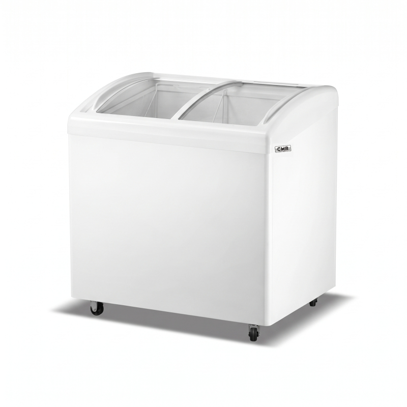 Cong&eacute;lateur/Frigo avec Porte Coulissantes Vitr&eacute;e 256 Litres - SDW256