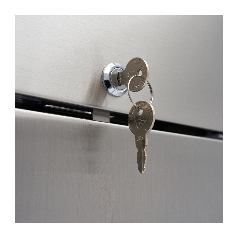 Vriezer - 600 L - 3 regelbare etag&egrave;res (2/1 GN) - roestvrij staal - op wielen - Maxima - 09400007