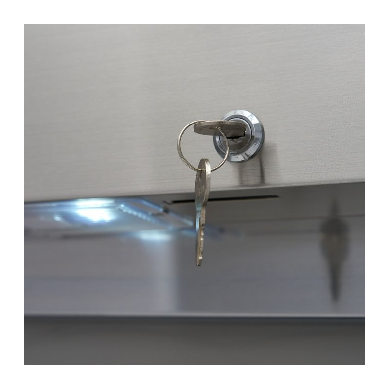 Vriezer - 1200 L - 6 verstelbare leggers (2/1 GN) - roestvrij staal - op wielen - Maxima - 09400017