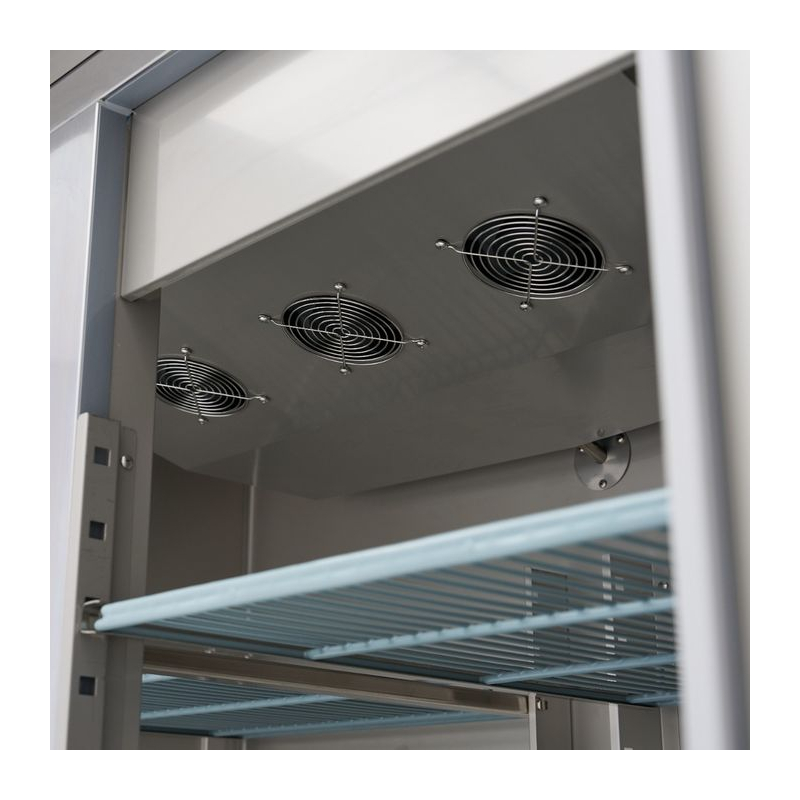 Vriezer - 1200 L - 6 verstelbare leggers (2/1 GN) - roestvrij staal - op wielen - Maxima - 09400017