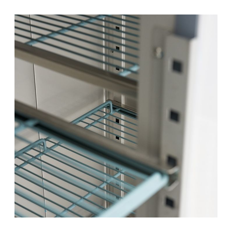 Vriezer - 1200 L - 6 verstelbare leggers (2/1 GN) - roestvrij staal - op wielen - Maxima - 09400017