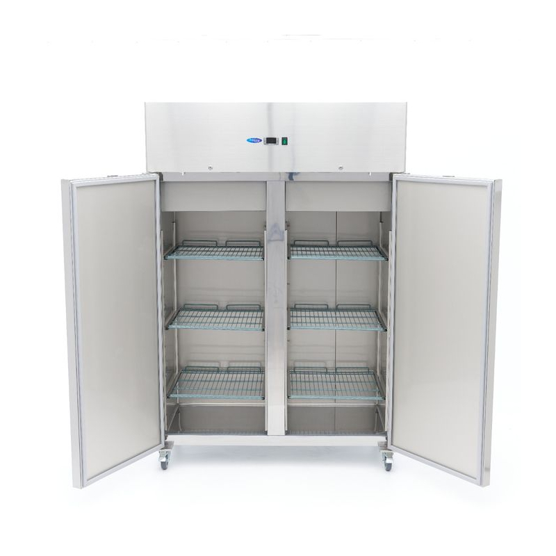 Koelkast - 800 L - 6 regelbare etag&egrave;res - roestvrij staal - op wielen - Maxima - 09400042