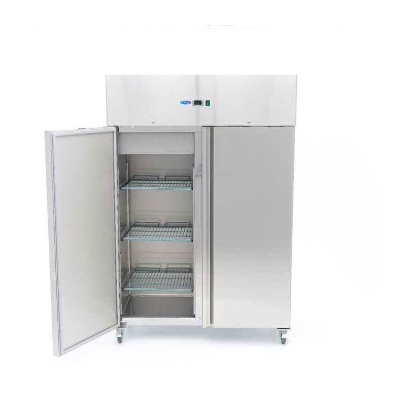 Koelkast - 800 L - 6 regelbare etag&egrave;res - roestvrij staal - op wielen - Maxima - 09400042