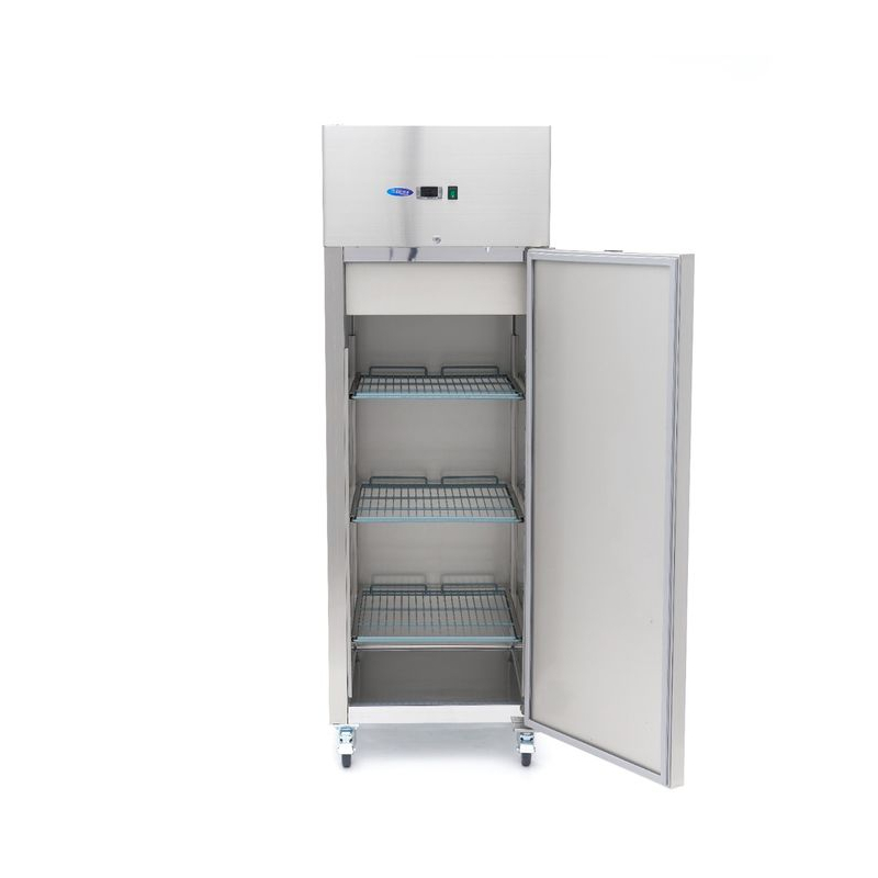 Vriezer - 400 L - 3 verstelbare schappen - roestvrij staal - op wielen - Maxima - 09400136