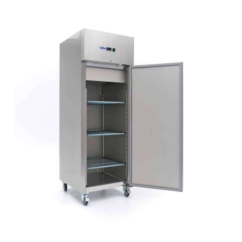 Vriezer - 400 L - 3 verstelbare schappen - roestvrij staal - op wielen - Maxima - 09400136