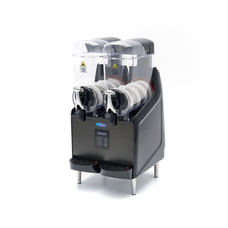 Granitamachine & slushmachine - 2x 12 L - digitaal display - Maxima - 09504005