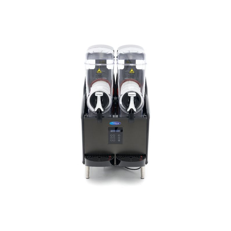 Granitamachine & slushmachine - 2x 12 L - digitaal display - Maxima - 09504005