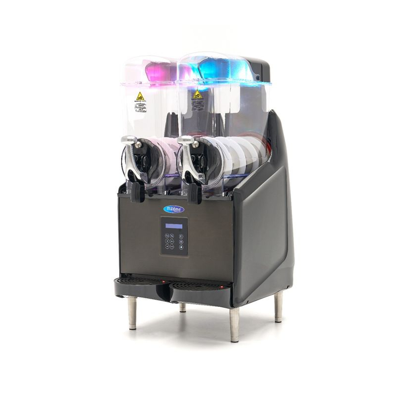 Granitamachine & slushmachine - 2x 12 L - digitaal display - Maxima - 09504005