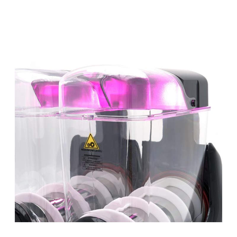 Granitamachine & slushmachine - 2x 12 L - digitaal display - Maxima - 09504005