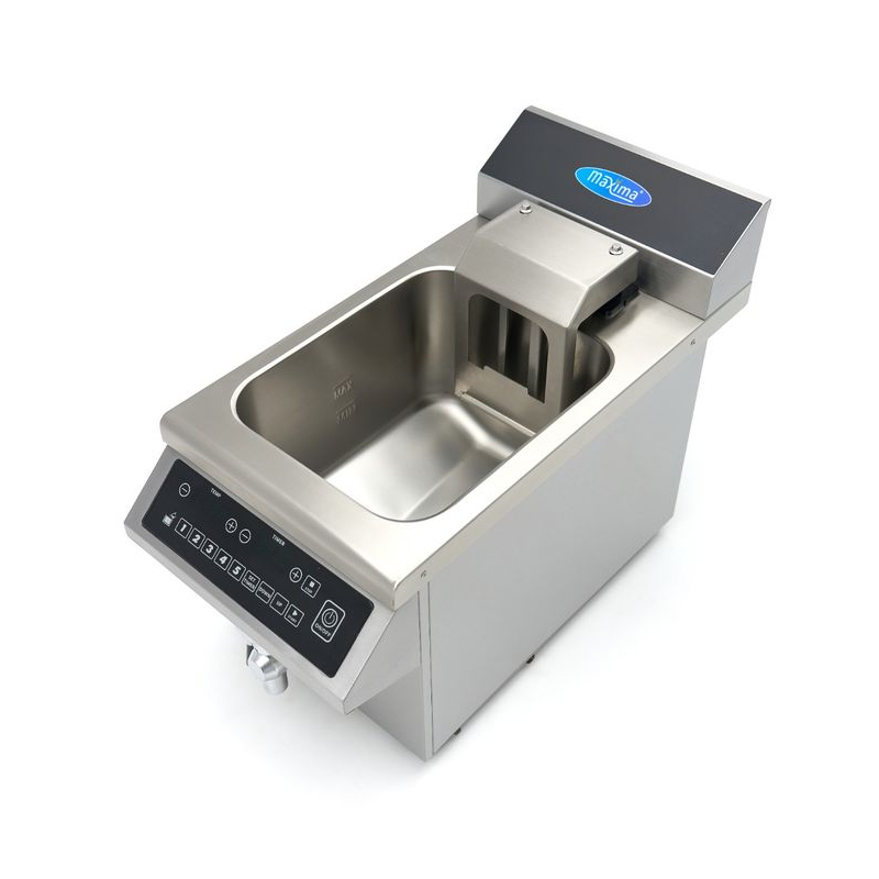 Friteuse - 8 L - 1 mand - inductie - heftsysteem - met aftapkraan - Maxima - 09371450