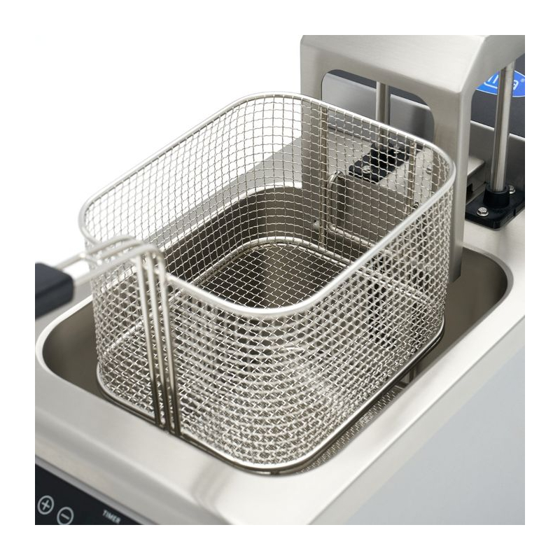 Friteuse - 8 L - 1 mand - inductie - heftsysteem - met aftapkraan - Maxima - 09371450