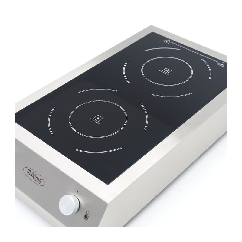 Inductie kookplaat 700 &ndash; 2 branders &ndash; 7000W - Maxima - 09371550