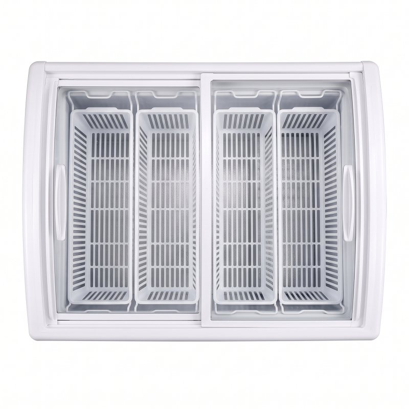 Cong&eacute;lateur/Frigo avec Porte Coulissantes Vitr&eacute;e 336 Litres - SDW336