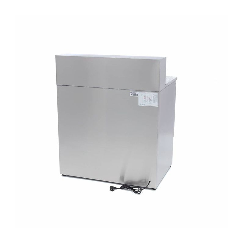 Pizzabereidingstafel 90 cm, 2 deuren, 5 x GN 1/6, roestvrij stalen deksel - Maxima - 09400200