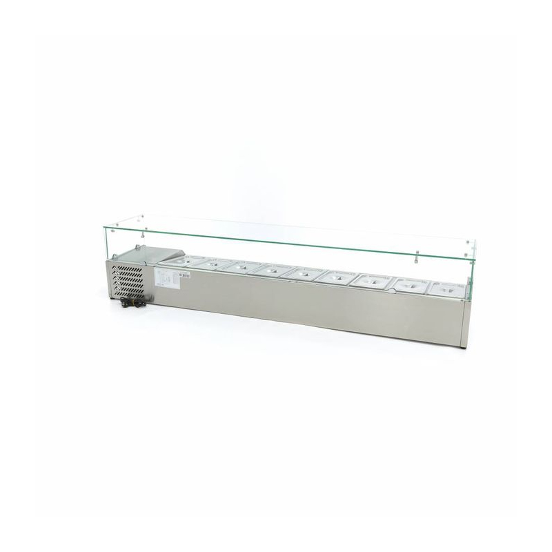 Voorbereiding koelkast voor toonbank - 200 cm - Past 9 x 1/3 GN - Maxima - 09400335