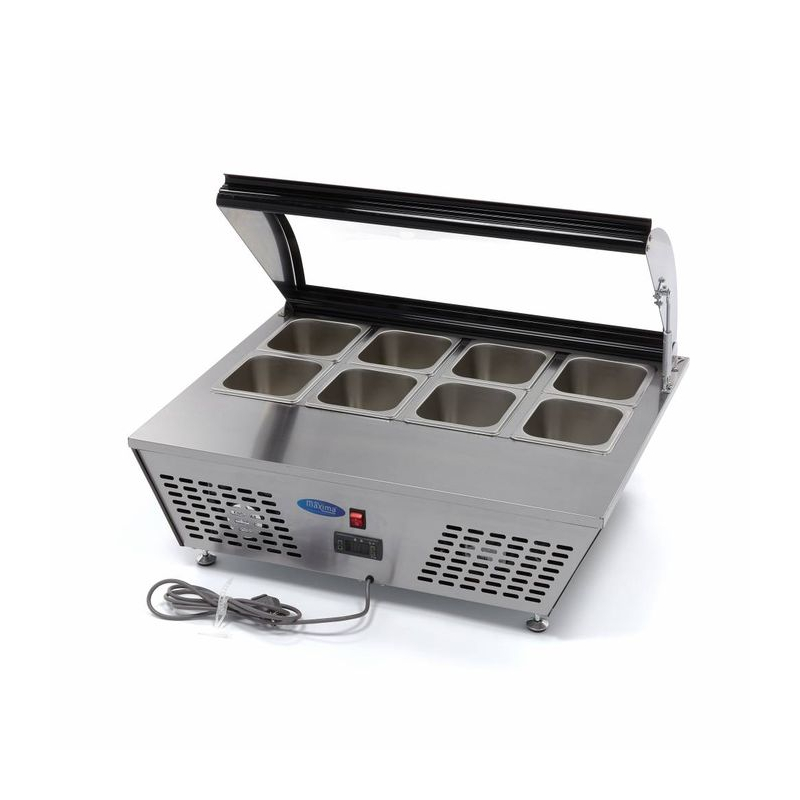 Saladette - 67 L - incl 8 x 1/6 GN - tafelmodel - Maxima - 09400870