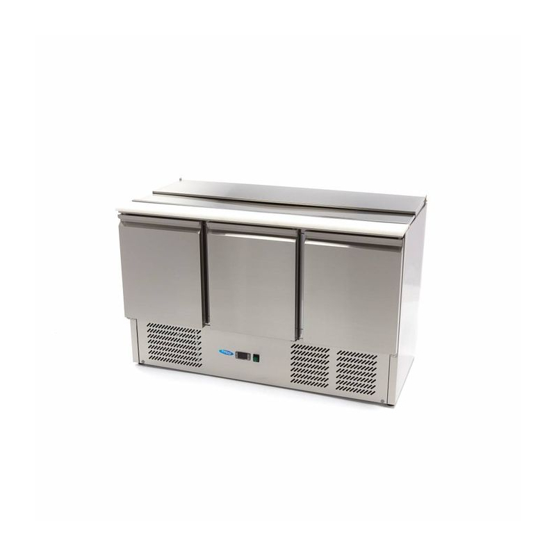 Saladette - 400 L - 137 cm - 3 deuren - incl snijplank - Maxima - 09400415