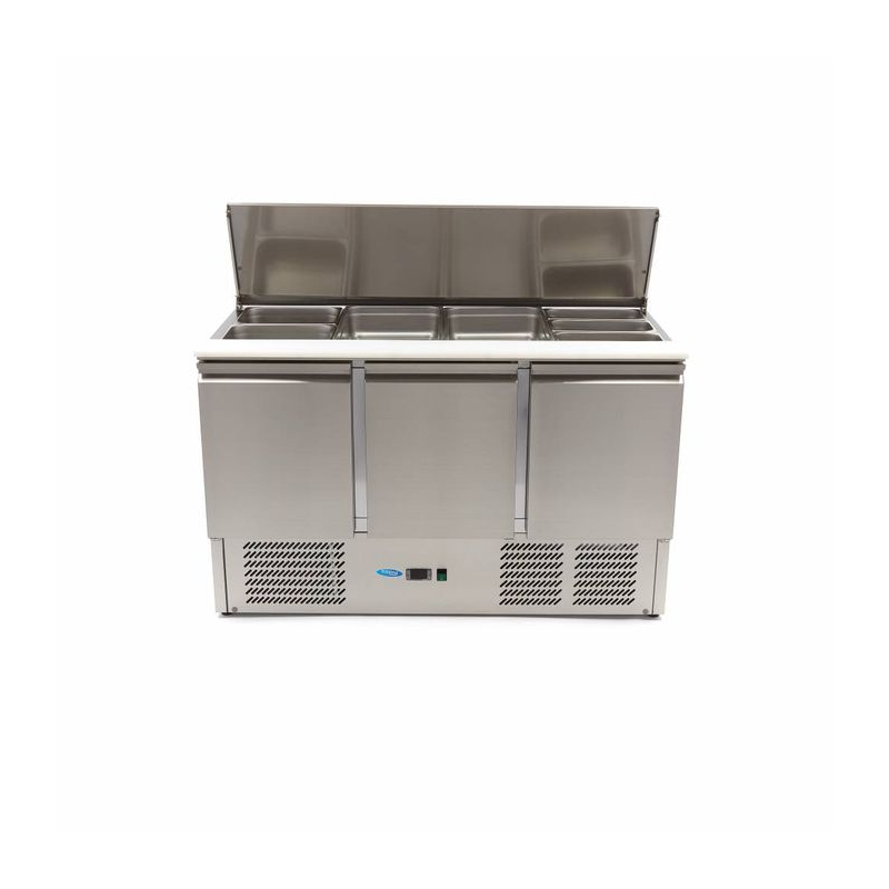 Saladette - 400 L - 137 cm - 3 deuren - incl snijplank - Maxima - 09400415