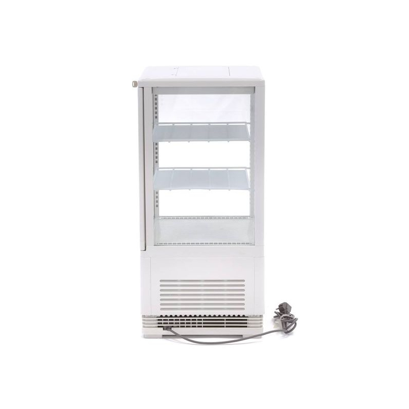 Vitrine r&eacute;frig&eacute;r&eacute;e - 58 L - 43 cm - blanc - Maxima - 09400800