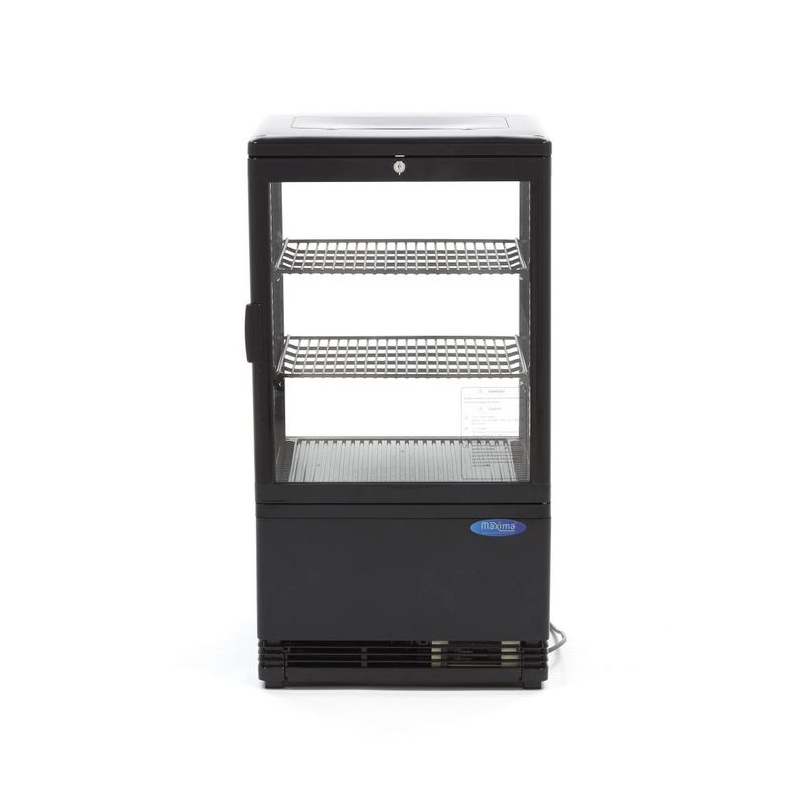 Vitrine r&eacute;frig&eacute;r&eacute;e - 58 L - 43 cm - Maxima - 09400801
