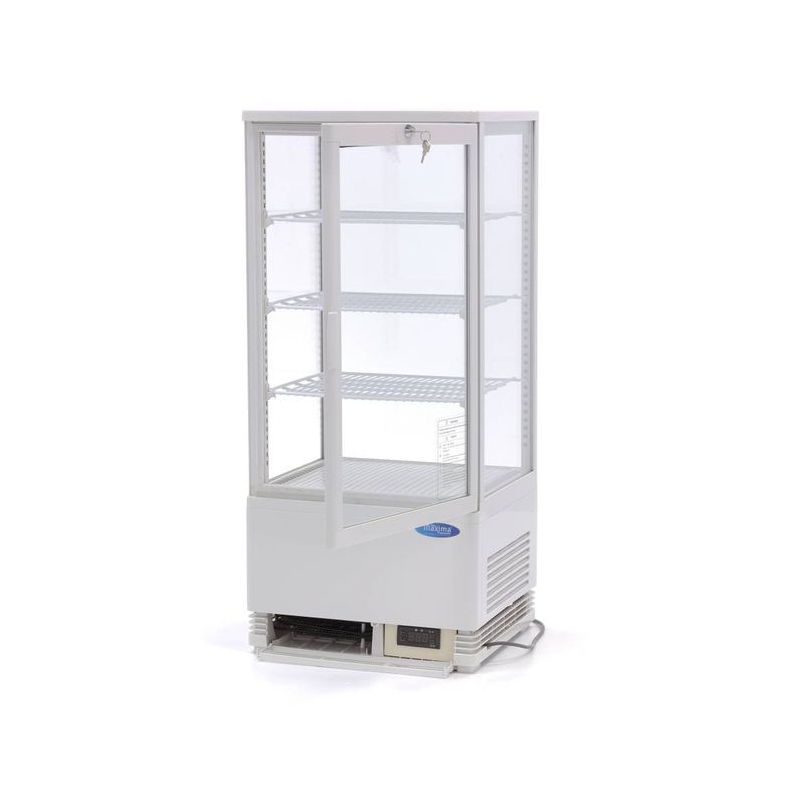 Vitrine r&eacute;frig&eacute;r&eacute;e - 78 L - 43 cm - blanc - Maxima - 09400805