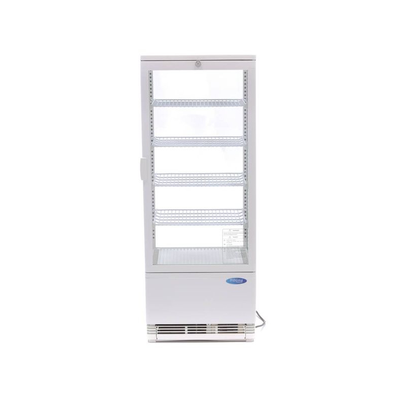 Vitrine r&eacute;frig&eacute;r&eacute;e - 98 L - 43 cm - blanc - Maxima - 09400810