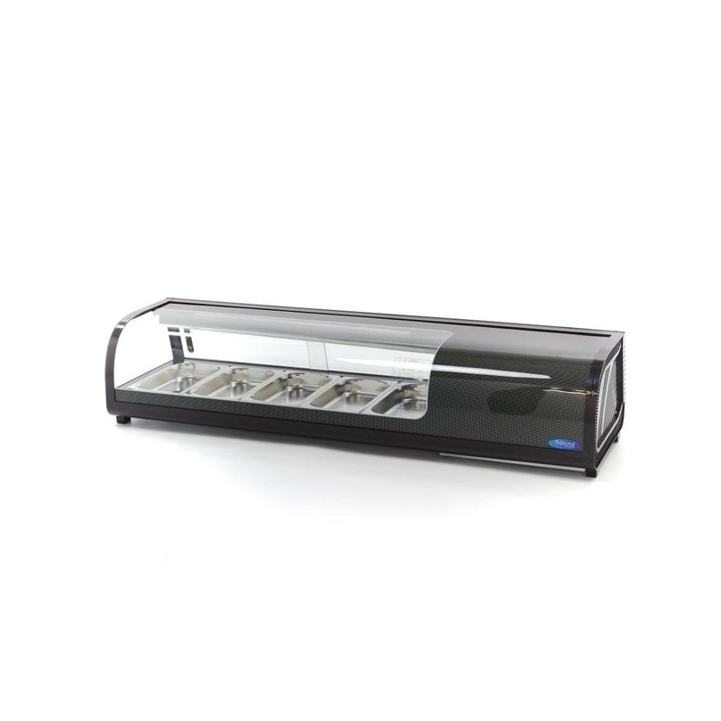 Pr&eacute;sentoir de sushis et de tapas - 52 L - incl 5 x 1/3 GN - mod&egrave;le de table - Maxima - 09400865