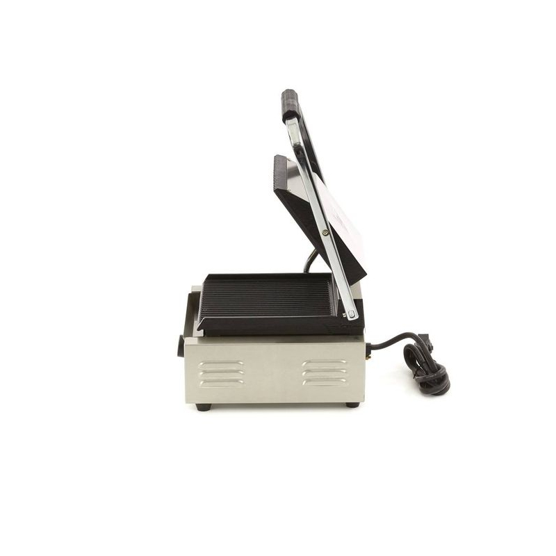 Contactgrill - gegroefd - enkele grillplaat - 22 cm - Maxima - 09300430
