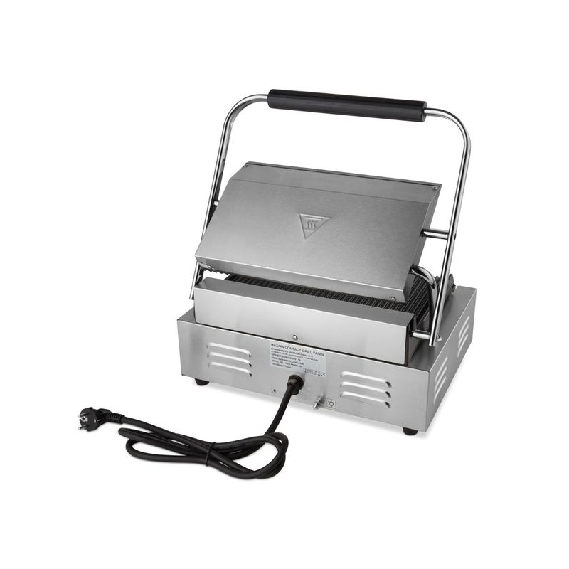 Contactgrill - gegroefd - enkele grillplaat - 33,5 cm - Maxima - 09300436