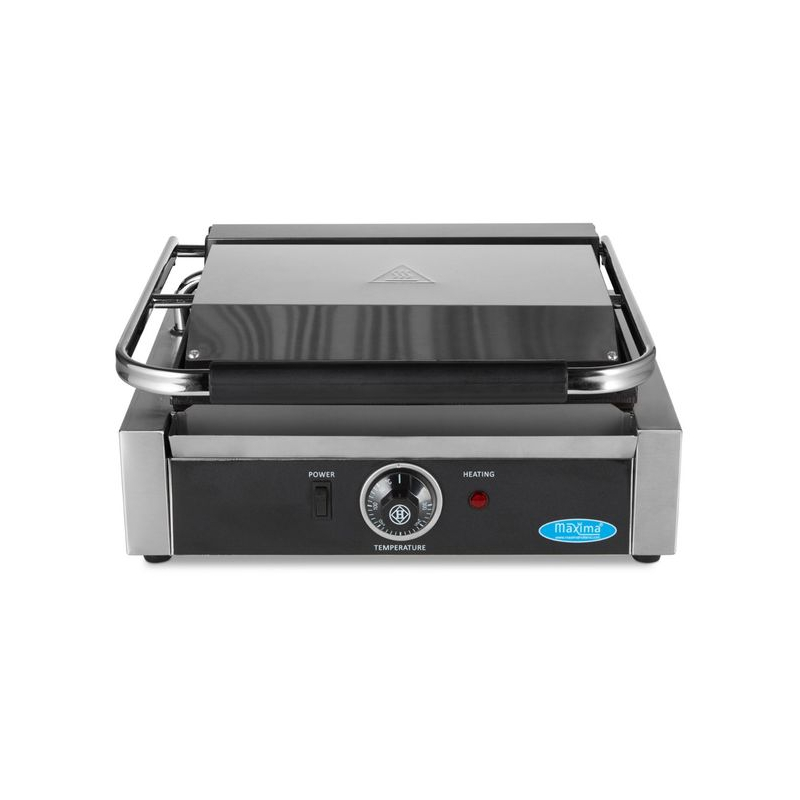 Contactgrill - gegroefd - enkele grillplaat - 33,5 cm - Maxima - 09300436