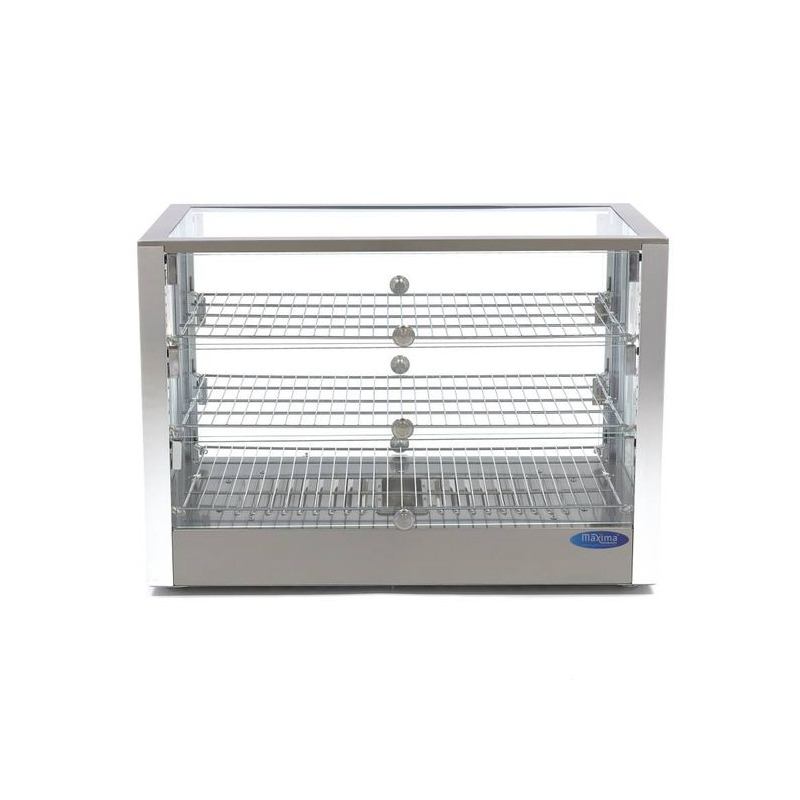 Warmhoudvitrine - 115 L - 70 cm - 3 etag&egrave;res - Maxima - 09400788