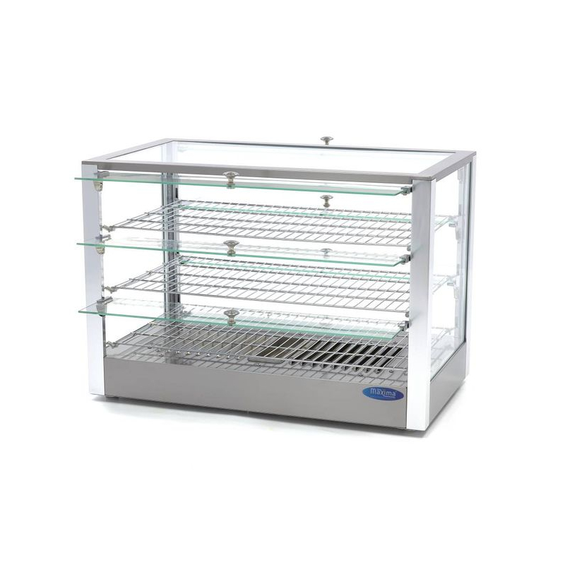 Warmhoudvitrine - 115 L - 70 cm - 3 etag&egrave;res - Maxima - 09400788
