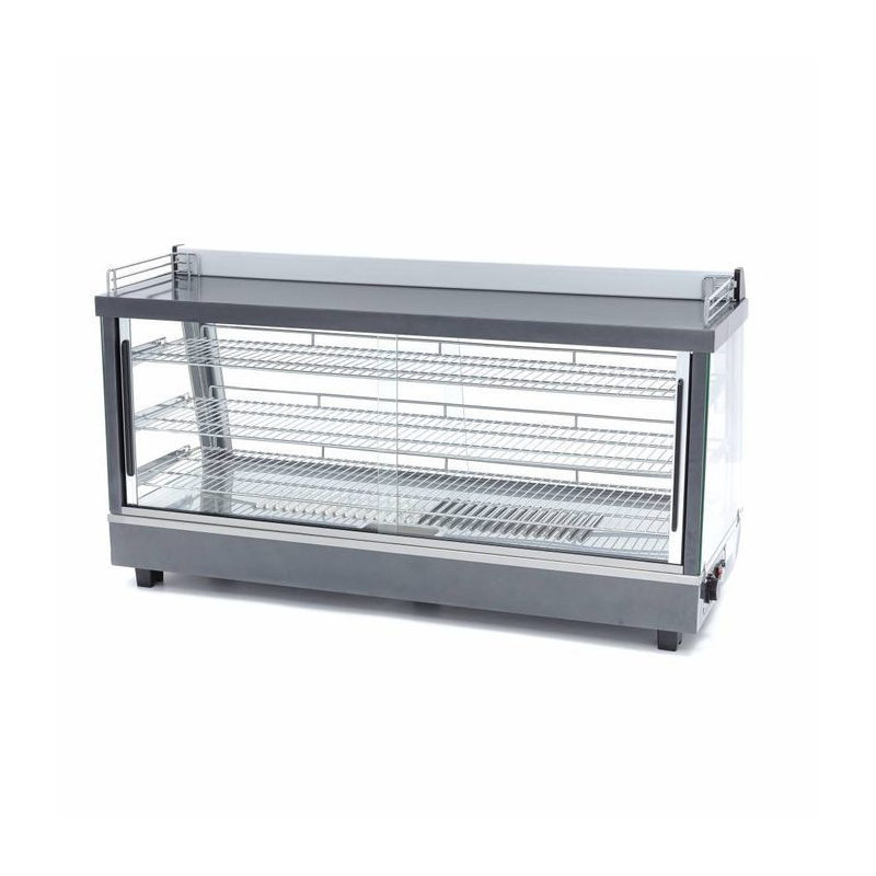 Warmhoudvitrine - 186 L - 121,5 cm - 3 etag&egrave;res - Maxima - 09400795